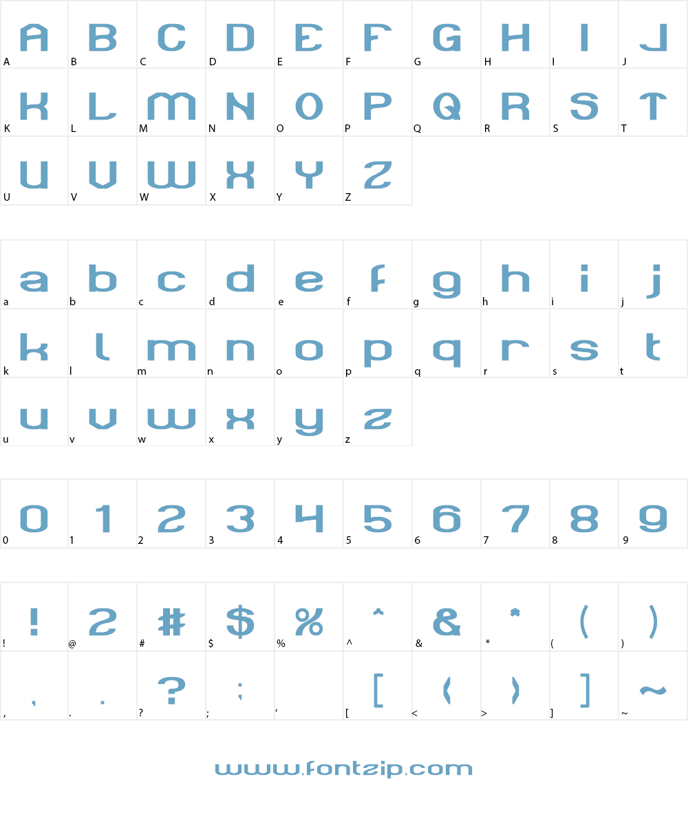 WE ARE LEGION Font Character